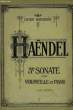 3EME SONATE POUR VIOLONCELLE ET PIANO. HAENDEL
