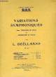 VARIATIONS SYMPHONIQUES. BOELLMANN Léon