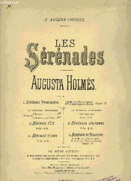 LES SERENADES. HOLMES Augusta