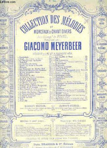 COLLECTIONS DES MELODIES ET MORCEAUX DE CHANTS DIVERS