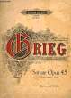 SONATE OPUS 45. GRIEG Edvard
