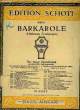 BARKAROLE. HORVATH Géza