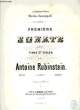 PREMIERE SONATE. RUBINSTEIN Antoine