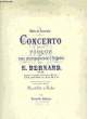 CONCERTO POUR LE VIOLON. BERNARD E.