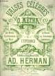 VALSE CELEBRE DE O. METRA. HERMAN Ad.