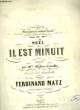 IL EST MINUIT. MATZ Ferdinand