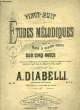 VINGT-HUIT ETUDES MELODIQUES SUR CINQ NOTES. DIABELLI A.
