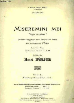 MISEREMINI MEI. BUSSER Henri