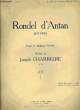 RONDEL D'ANTAN. CHARREIRE Joseph