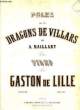 POLKA SUR LES DRAGONS DE VILLARS. DE LILLE Gaston