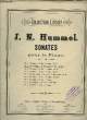 SONATES POUR LE PIANO. HUMMEL J.N.