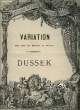 VARAIATION SUR L'AIR DE BLAISE ET BABET. DUSSEK