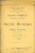 COURS COMPLET DE DICTEE MUSICALE. LAVIGNAC Albert