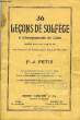 36 LECONS DE SOLFEGE. FETIS F.-J.