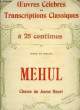 CHASSE DU JEUNE HENRI. MEHUL