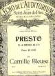 PRESTO DE LA FANTAISIE EN SI BEMOL. BLEUSE Camille