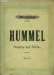 SONATEN UND STUCKE. HUMMEL