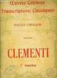 1ERE SONATINE. CLEMENTI