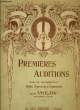 PREMIERES AUDITIONS. COLLECTIF