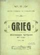 MORCEAUX LYRIQUE, 3EME CAHIER. GRIEG Edvard