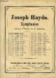 SYMPHONIE I. HAYDN Joseph