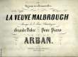 LA VEUVE MALBROUGH. CHAUTAGNE F. Marc