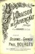 L'ORAISON DE L'AUVERGNAT. BOURGES Paul / DELORMEL / GARNIER