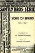 SONG OF SPRING. CARMICHAEL H.