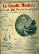 LA GAZETTE MUSICALE DE FRANCE N°1. COLLECTIF