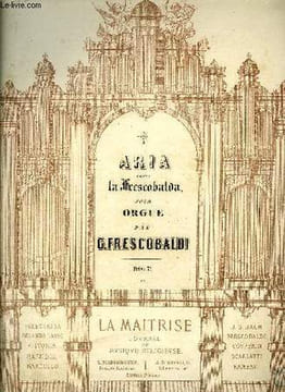 ARIA DETTA LA FRESCOBALDA. FRESCOBALDI G.