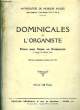 DOMINICALES DE L'ORGANISTE 1ER VOLUME. COLLECTIF