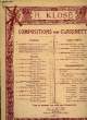 COMPOSITION DE CLARINETTE. 7e SOLO. H.KLOSE