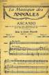 LA MUSIQUE DES ANNALES N°1 ASCANIO. COLLECTIF