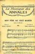 LA MUSIQUE DES ANNALES N°25 MON PERE VEUT ME MARIER. COLLECTIF