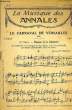 LA MUSIQUE DES ANNALES N°29 LE CARNAVAL DE VERSAILLES. COLLECTIF