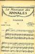 LA MUSIQUE DES ANNALES N°33 CHANSON. COLLECTIF