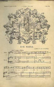 AVE MARIA - SUPPLEMENT MUSICAL DE L'ILLUSTRATION N°2776.
