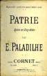 PATRIE - REPERTOIRE MODENER POUR CORNET SEUL. E. PALADILHE