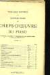 QUATRIEME VOLUME DES CHEFS-D'OEUVRE DU PIANO. COLLECTIF