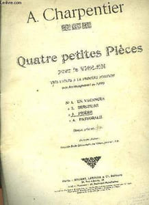 N°3 PRIERE TRES FACILES A LA PREMIERE POSITION AVEC ACCOMPAGNEMENT DE PIANO