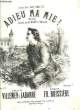 ADIEU MA MIE! paroles de VIllemer et Labarre. F.BOISSIERE