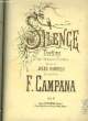 SILENCE DUETTINO ( guarda che blanca luna ) pour soprano et contralto ou tenor et baryton. F.CAMPANA