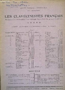 LES CLAVECINISTES FRANCAIS/ LE TIC-TOC-CHOC, OU LE MAILLOTINS