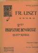 2ème RHAPSODIE HONGROISE EN UT DIESE MINEUR avec extrait de concertino patetico pour piano Lucien Wurmser. FRANZ LISZT