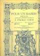 POUR UN BAISER! petite mélodie POUR CHANT ET PIANO. F.PAOLO TOSTI
