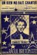 UN RIEN ME FAIT CHANTER. CHARLES TRENET