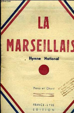 LA MARSEILLAISE hymne national / piano et chant. ROGER DE LISLE