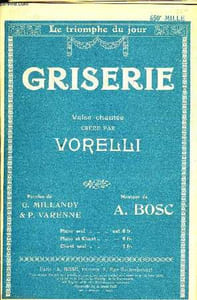 GRISERIE valse chantée créée par Vorelli POUR DIVERS INSTRUMENTS