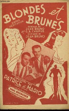 BLONDES ET BRUNES swing chanté. JEAN BRUNO