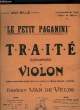 "TRAITE ELEMENTAIRE DE VIOLON ""Le Petiti Paganini"" VOLUME I.". ERNEST VAN DE VELDE